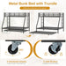 IndustrialGrade Twin Over Full SpaceSaving BunkBed Trundle