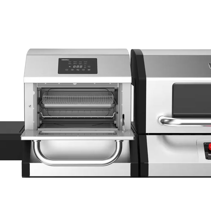 Neevo 720 plus Propane Gas Digital Smart Grill in Black with Air Fryer Oven