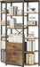 6 Tier Bookshelf, Industrial Large Triple Bookcase