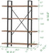 Industrial Strength Bookshelf With Rustic Oak Finish