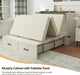 Murphy QueenSize Bed Frame With StorageDrawers Cabinet
