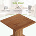 Tribesigns Solid Wood Square Dining Table 31.5 Inch Space-Saving | Natural Wood Grain Kitchen Table, Space-Saving for 2-4 People, Rustic Farmhouse Style for Dining Room, Apartments, Restaurant