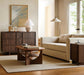 47" Wide 6 Drawer Dresser for Bedroom, Skeleton Line Design