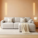 120 Inches Greige UltraPremium Oversized Sectional Sofa