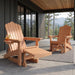 Adirondack Glider Chairs Set of 2,With Retractable Ottoman,Adjustable Back
