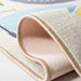 Premium Machine Washable BeigeGreen Kids Playroom Rug