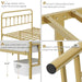 Full Metal Platform Bed Frame, Victorian Headboard & Footboard