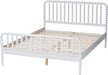 Lucera Bobbin Wood Platform Bed, Full, White