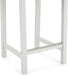 Wooden Bar Stool with Backrest, White, Set of 2