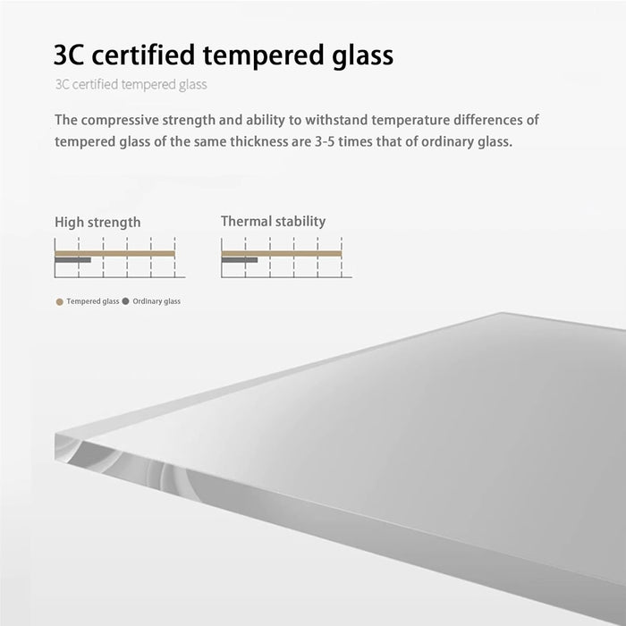 Modern round Coffee Table with Glass Top, 32.68" D X 22.44" W X 15.75" H, Circular Tea Tables for Living Room Home Office Industrial Cocktail Tables (Walunt-Grey Glass/35.43")