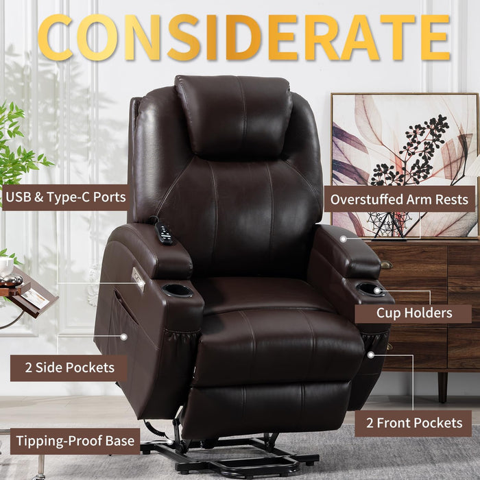 Power Recliner with Massage and Heat