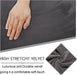 Velvet 8-Pieces Recliner Sofa Covers Stretch Reclining Couch Covers for 3 Cushion Reclining Sofa Slipcovers Furniture Covers Thick Soft Washable (3 Seater Recliner Cover, Dark Gray)