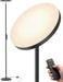 Floor Lamps for Living Room, 69" Tall LED Lamp, 2800LM Standing Lamp Remote & Foot Switch with 1H Timer, 2700-6500K Stepless Dimmable Modern Pole Light for Bedroom, Reading, Black