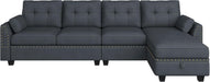 Convertible L-Shaped Sectional Sofa for Small Spaces