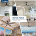 100 Inches Black Reversible Industrial Ceiling Fan