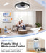 【Upgraded】 Ultra Low Profile Ceiling Fans with Lights and Remote Ultra Quiet 25 Db, 21" Modern Flush Mount Ceiling Fan LED Ceiling Fan Fandelier Ceiling Fan