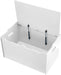 Kids Toy Box, Wooden Organizer Storage Chest,White, 30" X 18" X 19"