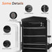 Large Vertical Propane Smoker Grill 4-Rack Outdoor Gas BBQ Smoker with Temperature Control, Heavy Duty Design & Weather-Resistant Cover for Meat, Fish, Ribs
