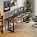 Standing Desk, 71X32 Inches Rectangle Stand up Desk with 4 Legs, Dual Motor and Memory Controller, Adjustable Height from 28-46 Inches for Home and Computer Workstation, Rustic Brown