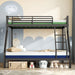 Charcoal Twin Over Full IndustrialStrength Bunk Bed