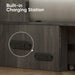 Queen Murphy Bed Grey With IntegratedCharging Station
