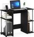 Jaya Computer Study Desk, Americano/Stainless Steel