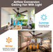 52" Farmhouse Ceiling Fans with Lights and Remote, Outdoor Ceiling Fan Dual Finish 5 Blades 6-Speed Quiet and Reversible DC Motor, Ceiling Fan with Light for Bedroom Living Room and Patio