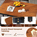 5-Piece Mid-Century Modern Dining Table Set for 4, Wooden Kitchen Table and Chairs, Compact Rubber Wood Dining Room Set for Small Spaces, Kitchen & Living Room