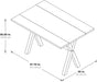 Mckayla Flip-Top Expanding Desk to Dining Table, Distressed Brown Finish