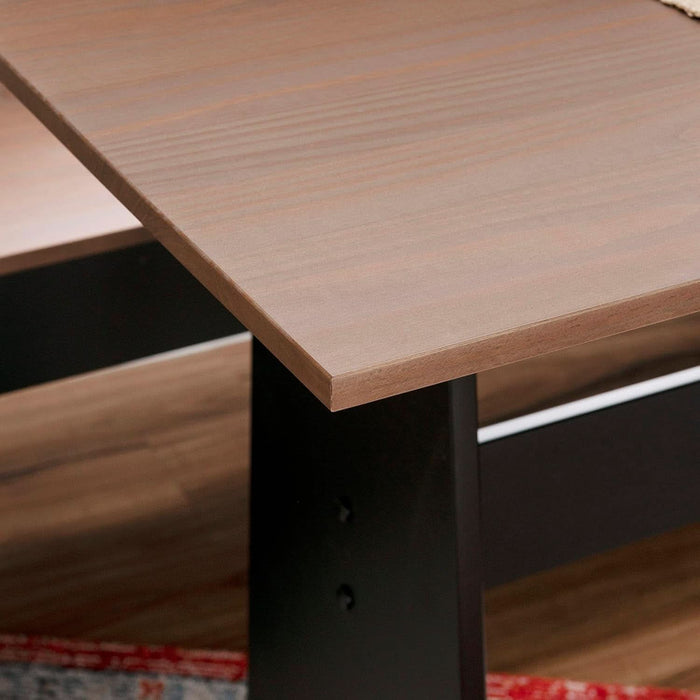 Black and Pecan Breakfast Dining Set Ardmore Nook
