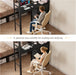 Black Twin Over Twin Bunk Bed WithDeskChargingStation
