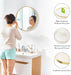 Gold Circle Mirror for Wall 24.02 Inch, Bathroom round Mirror for over Sink, Bathroom, Entryway, Bedroom, Vanity