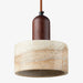 Modern Natural Stone and Wood Pendant Light, Chandelier Droplight, Home Decor, Hanging Pendant, Home Decor