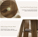 47.2 Inches round Dining Table for 4 to 6 with Open Storage Space,Walnut