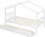 Twin Size White House Bed With PremiumStorageDrawers