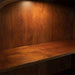 Cherry Veneer Bookcase with Distressed-Finish, Tall Open Bookshelf and Wood Shelves for Office or Bedroom Use, Brown