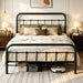 Full Size Metal Platform Bed Frame, Black