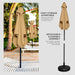 4.9Ft Mini Square Patio Umbrella - UV 50+ Waterproof & Easy Setup | Outdoor Table Umbrella for Deck, Balcony, Garden, Lawn, Backyard, Market
