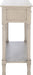 Home Collection Tate Greige 2-Drawer Bottom Shelf Console Table