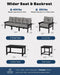 3 Seats HDPE Outdoor Patio Furniture Conversation Set