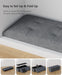 Folding Storage Ottoman Bench, Multi-Functional Ottoman Foot Rest, End of Bed Bench, Storage Chest for Living Room, Bedroom, Hallway, Entryway, Holds up to 600 Lbs (Dark Gray, 43 Inches)