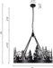 Black Wagon Wheel Chandelier Rustic Farmhouse Light
