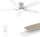 Flush Mount Ceiling Fan with Light, 52 Inch, Remote Control, 3CCT Dimmable LED, 6-Speed Silent Reversible DC Motor, Low Profile Hugger Ceiling Fan for Indoor/Outdoor 90-264V 50/60Hz Fresh White