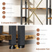 Triple Column 5 Tier Bookshelf, Industrial Large Bookcase Display Shelves, Large Etagere Bookshelf,Wide Book Shelf Book Case for Home & Office, Rustic Brown