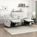 Mnul Double Reclining Sof, Polished Microfiber Upholstered 3 Seter Mnul Sof Recliner for Living Room, Wll Hugger, Esy ssembly, Beige