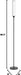Floor Lamp with Remote Control,Bright Floor Lamps for Living Room/Bedroom/Office, Stepless Adjustable 3000K-6000K Colors and 10-100% Brightness,Standing Light with Foot Switch (Black)
