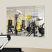 Home Gym Mirrors for Gym, 12Pcs 12″×12″ Square HD Glass Full Length Wall Mirror Tiles, Self Adhesive Frameless Wall Mirror for Bedroom, Living Room, over the Door