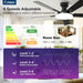 Contemporary Smart Ceiling Fan Featuring RGB Lighting