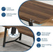 71" Wood Dining Table for 2/4/6/8, Large Rectangular Kitchen Table