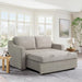 Full Size Slipcovered Convertible Sleeper Sofa Comfortably